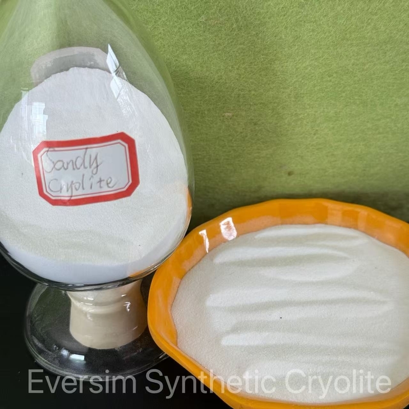 Chemisches Produkt CAS15096-52-3 Weißer Sand Na3AlF6 Synthetischer Cryolit für die Keramikindustrie